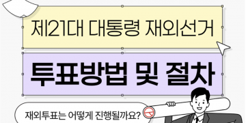 [제21대 대통령 재외선거] 투표방법과 절차를 알려드립니다